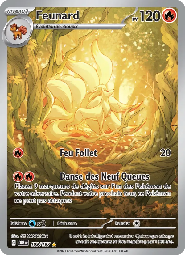 Feunard Flammes Obsidiennes 199/197