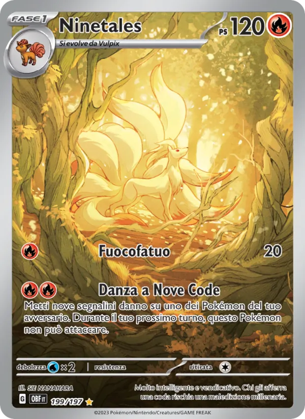 Ninetales Ossidiana Infuocata 199/197