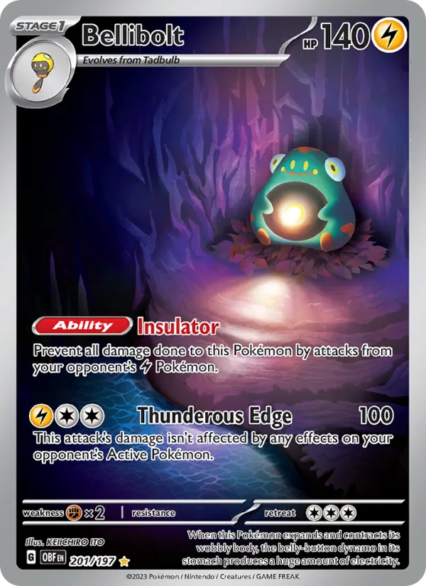 Bellibolt Obsidian Flames 201/197