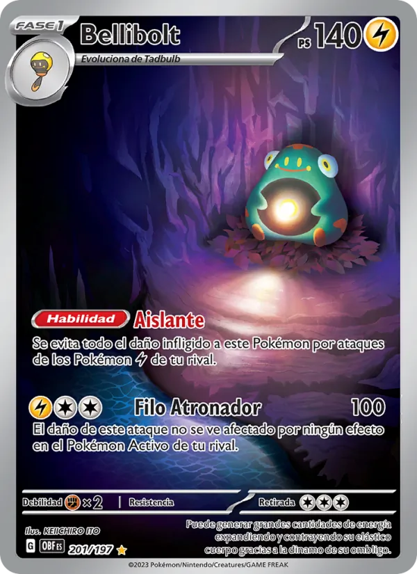 Bellibolt Llamas Obsidianas 201/197