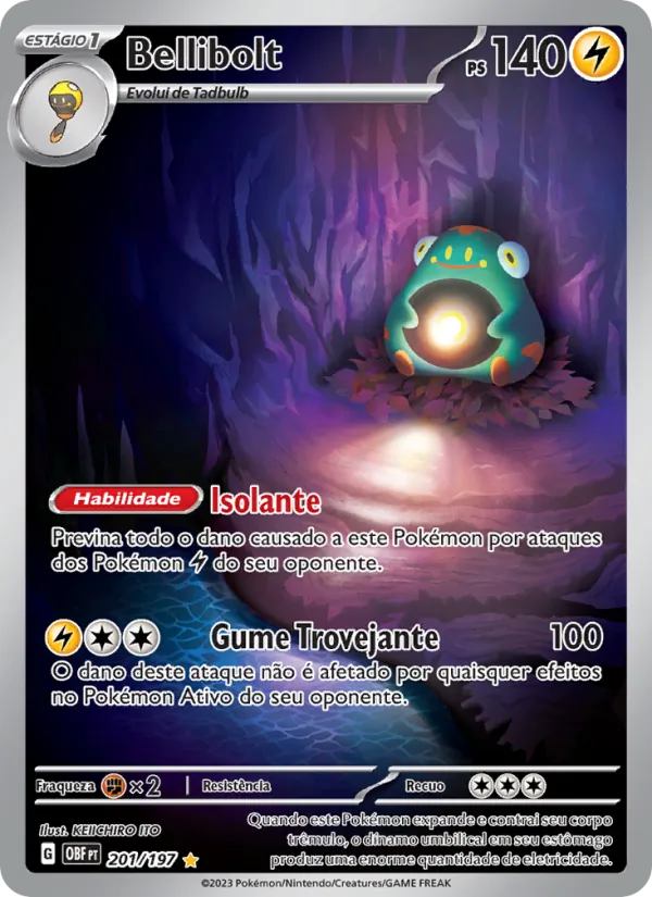 Bellibolt Obsidiana em Chamas 201/197