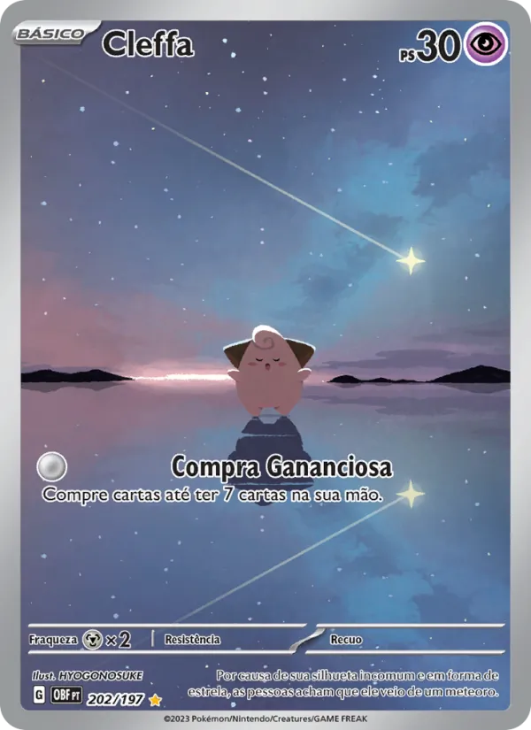 Cleffa Obsidiana em Chamas 202/197