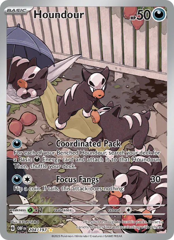 Houndour Obsidian Flames 204/197