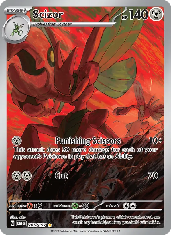 Scizor Obsidian Flames 205/197