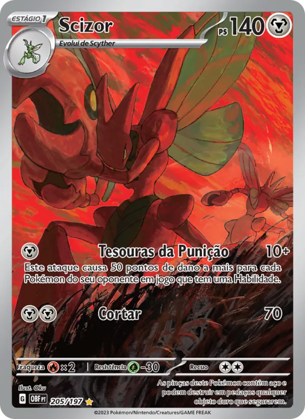 Scizor Obsidiana em Chamas 205/197