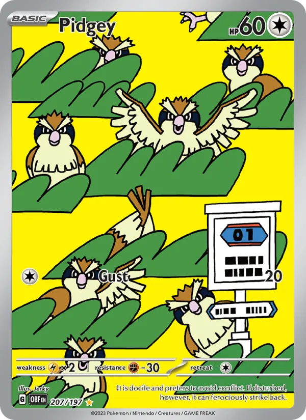 Pidgey Obsidian Flames 207/197
