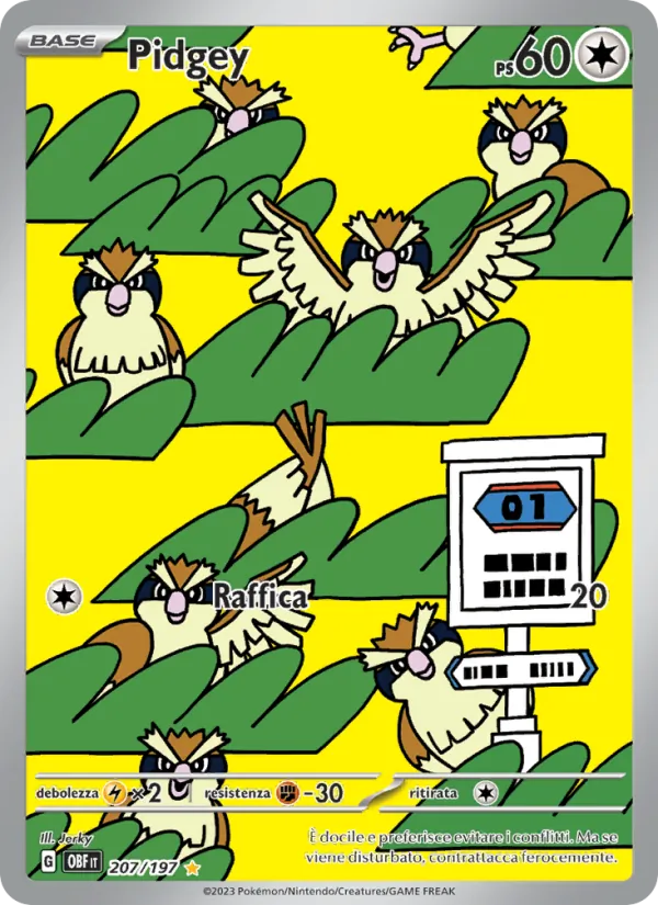 Pidgey Ossidiana Infuocata 207/197