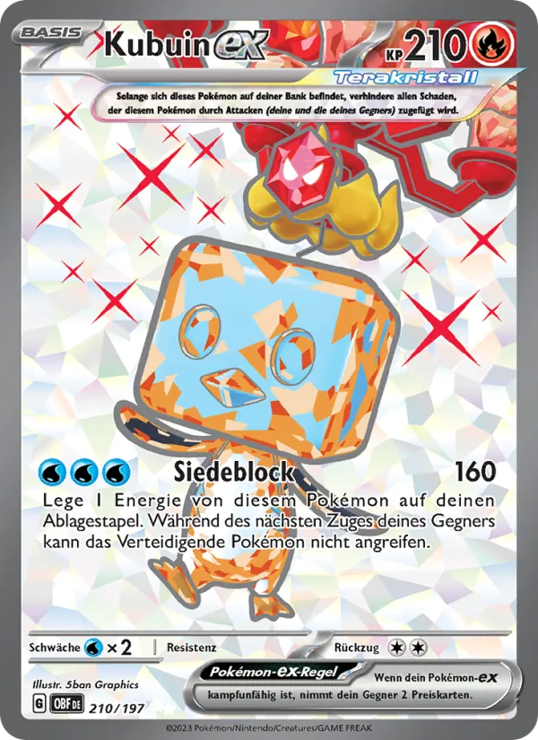 Kubuin-ex Obsidian Flammen 210/197