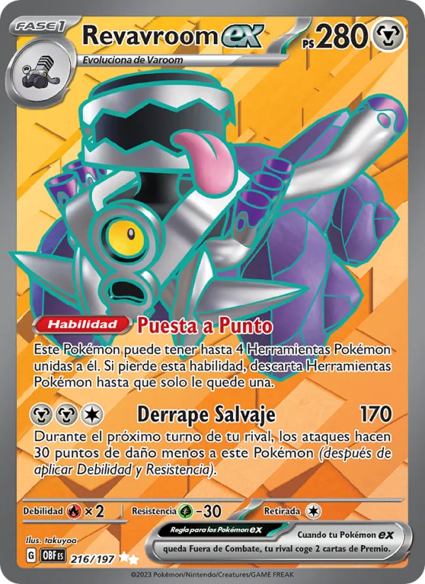 Revavroom ex Llamas Obsidianas 216/197