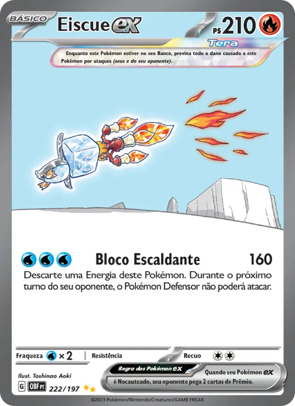 Eiscue ex Obsidiana em Chamas 222/197