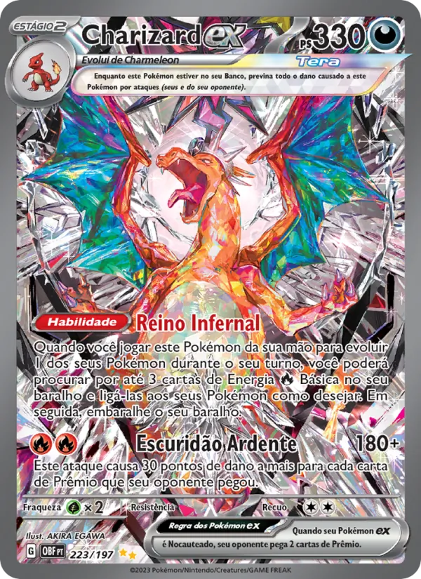Charizard ex Obsidiana em Chamas 223/197