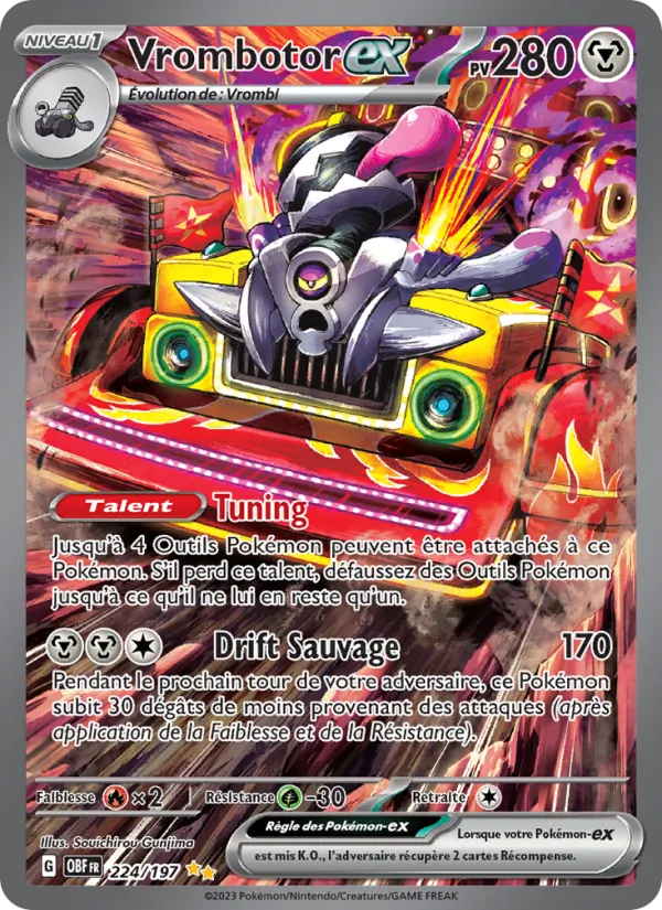 Vrombotor-ex Flammes Obsidiennes 224/197