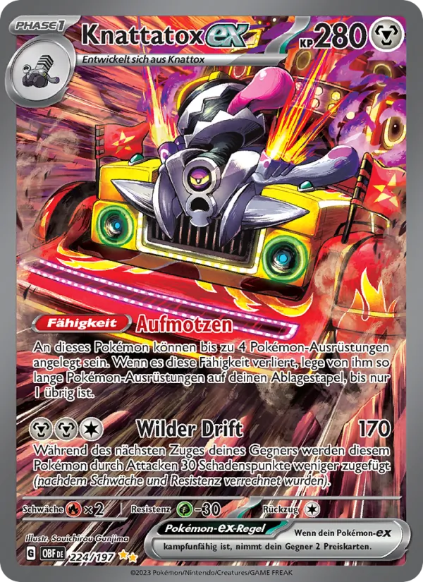 Knattatox-ex Obsidian Flammen 224/197