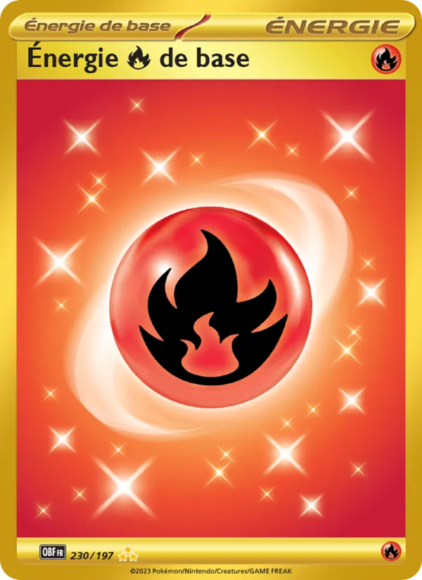 Énergie Fire de base Flammes Obsidiennes 230/197