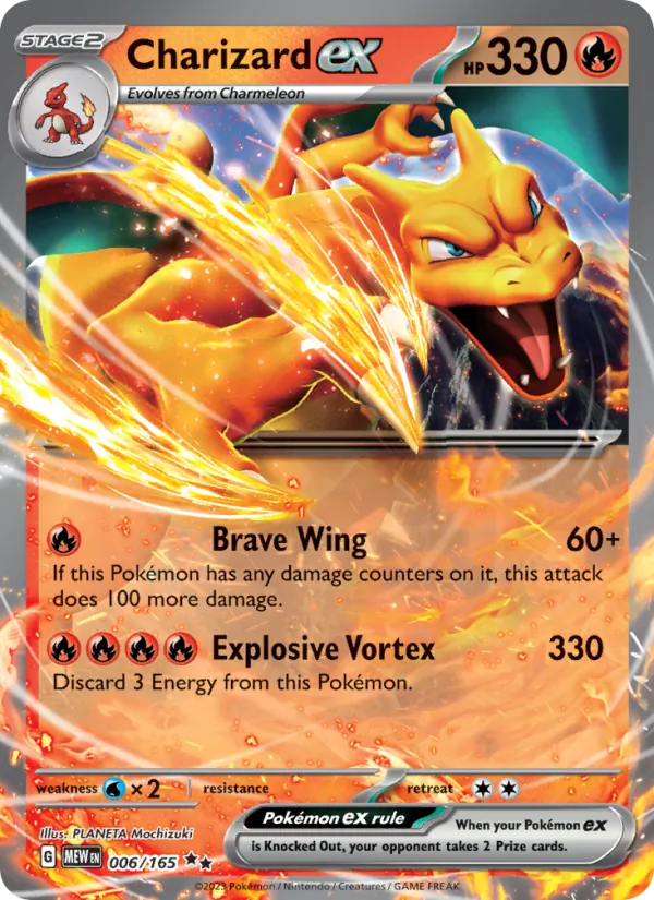 Charizard ex 151 006/165