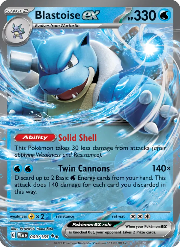 Blastoise ex 151 009/165