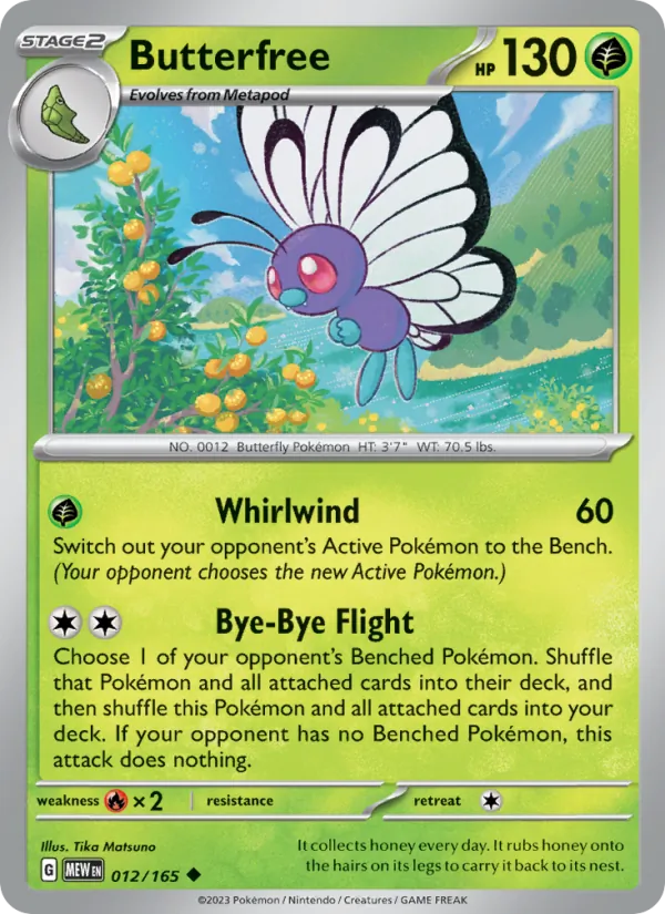 Butterfree 151 012/165