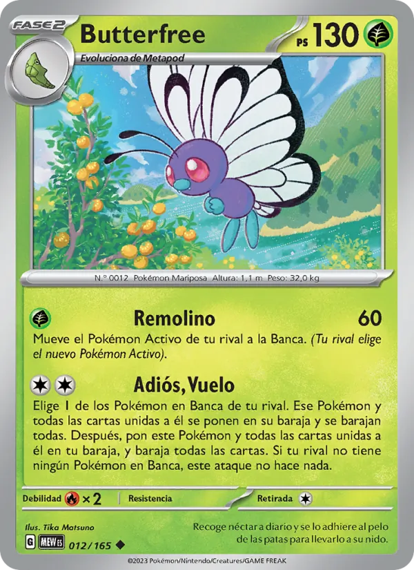 Butterfree 151 012/165