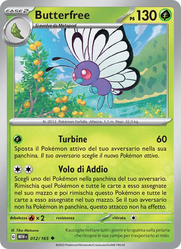 Butterfree 151 012/165