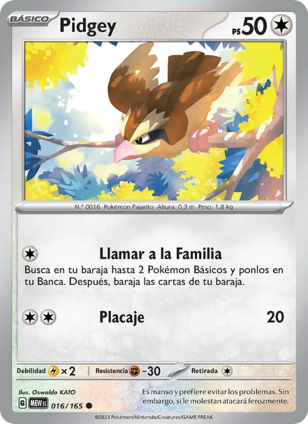 Pidgey 151 016/165