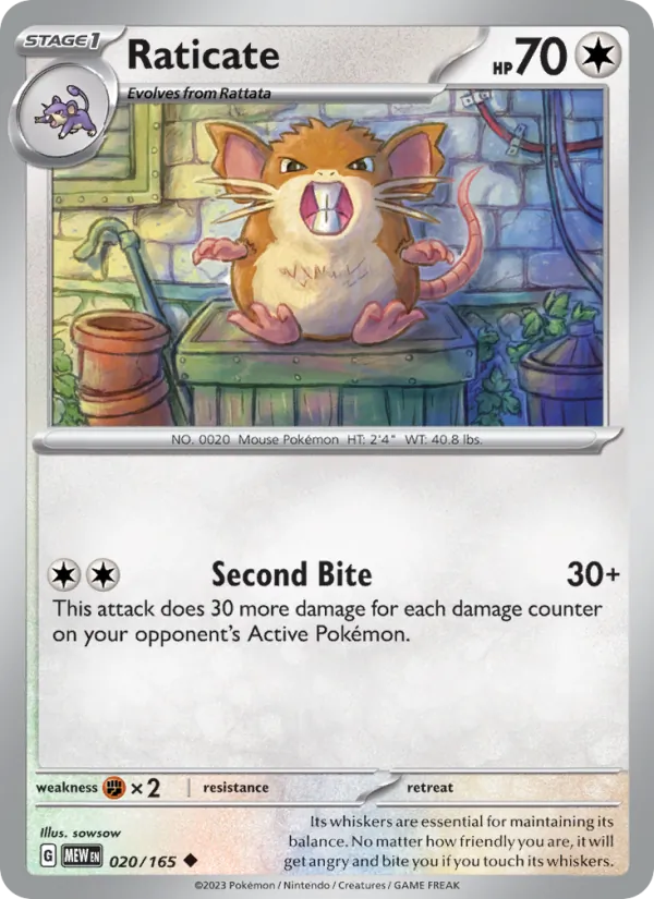 Raticate 151 020/165