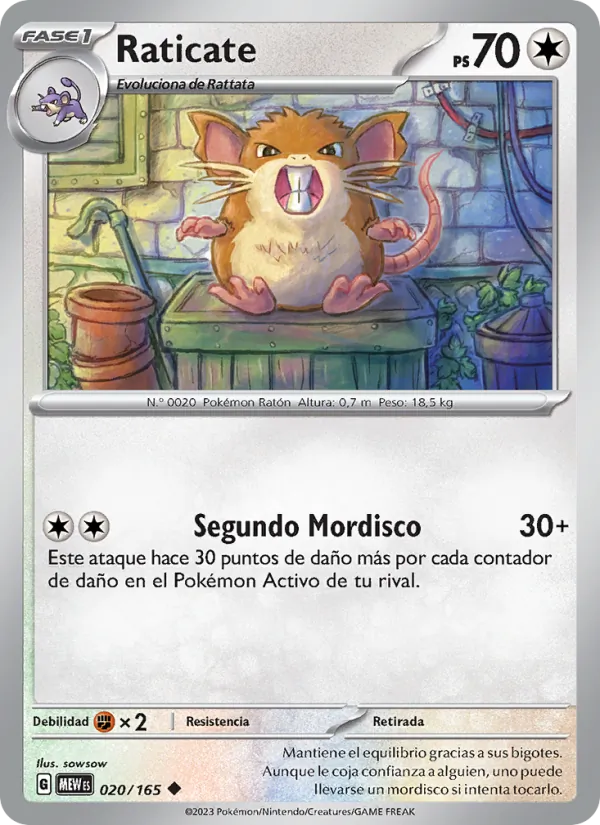 Raticate 151 020/165