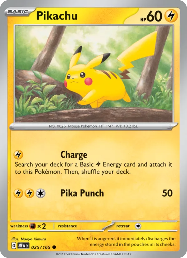 Pikachu 151 025/165
