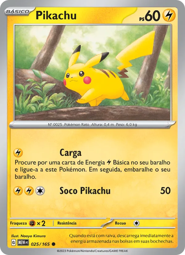 Pikachu 151 025/165