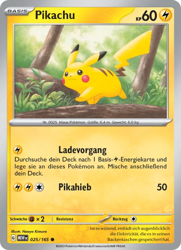 Pikachu 151 025/165