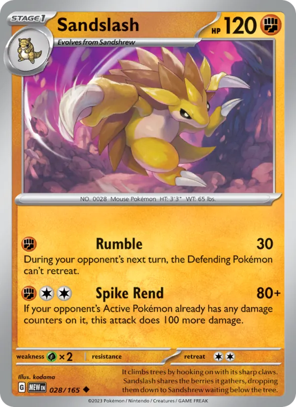 Sandslash 151 028/165