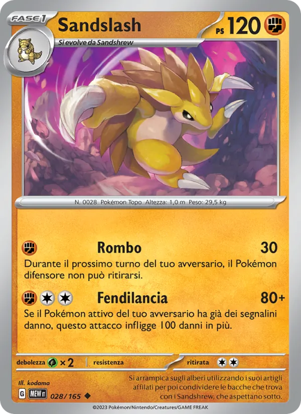 Sandslash 151 028/165