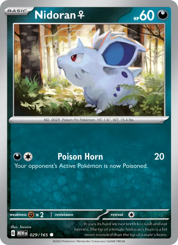 Nidoran♀ 151 029/165