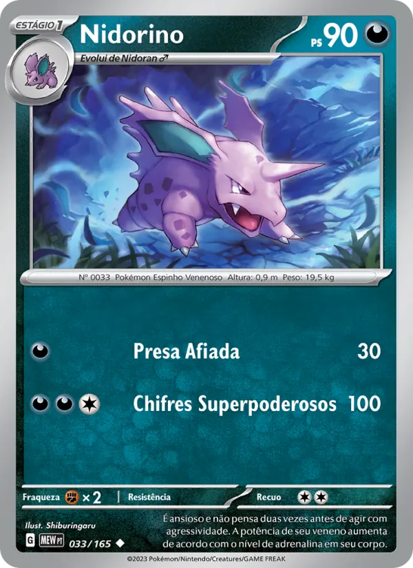 Nidorino 151 033/165