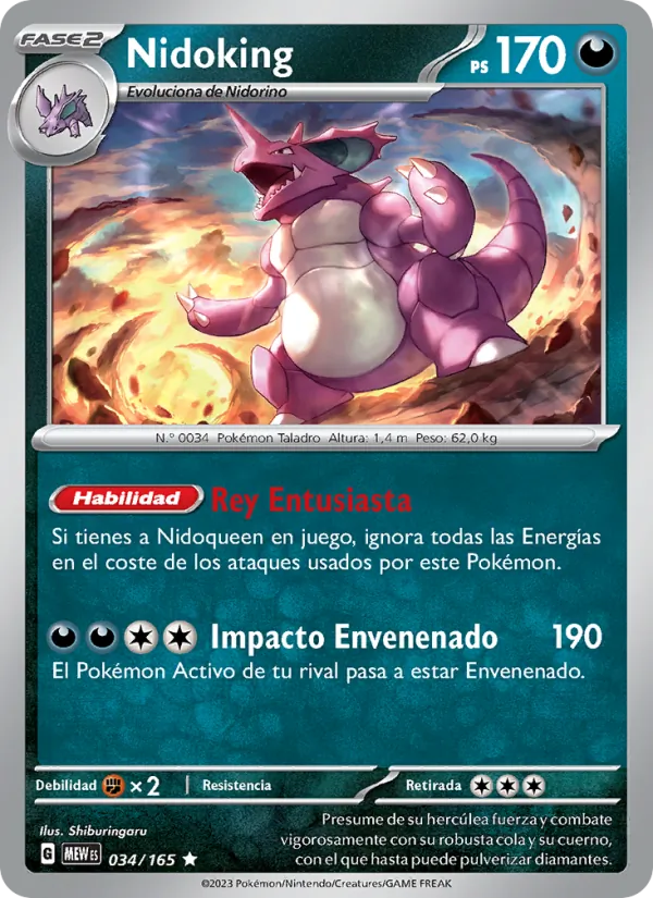 Nidoking 151 034/165