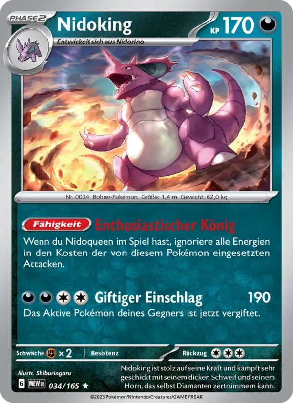 Nidoking 151 034/165