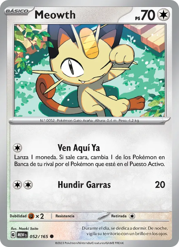 Meowth 151 052/165