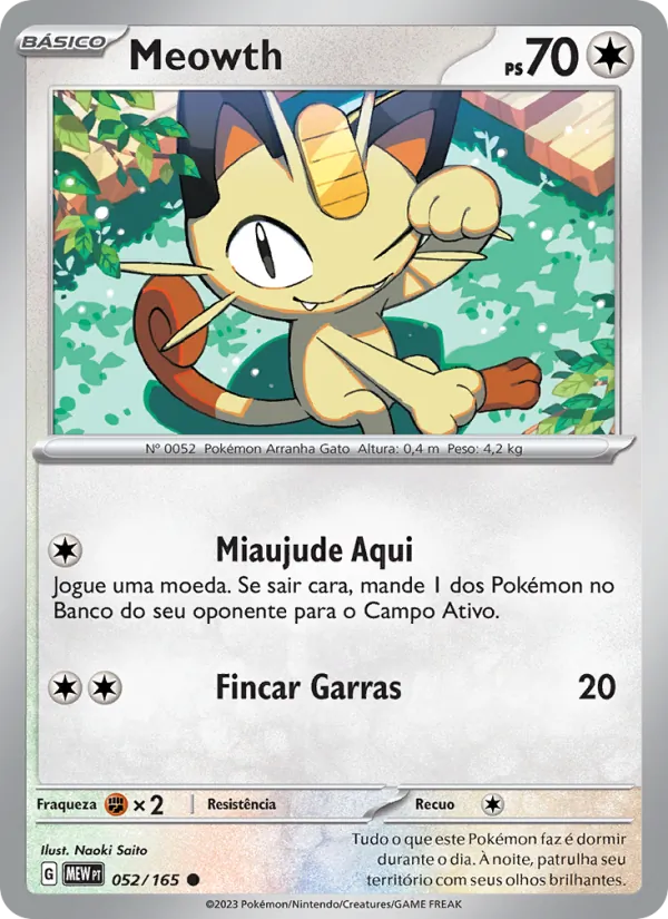 Meowth 151 052/165