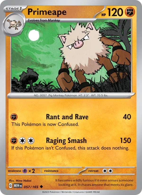 Primeape 151 057/165