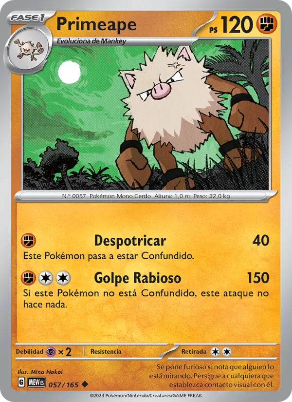 Primeape 151 057/165