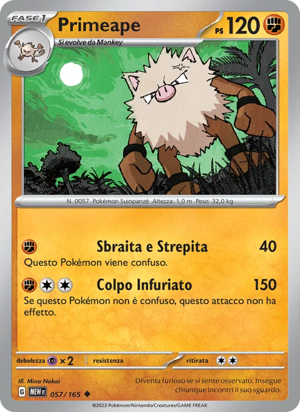 Primeape 151 057/165