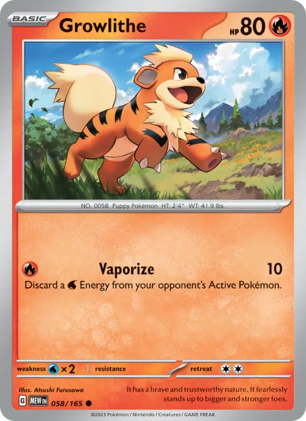 Growlithe 151 058/165