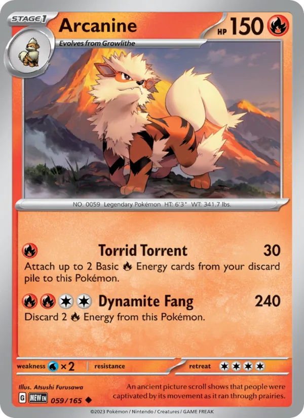 Arcanine 151 059/165