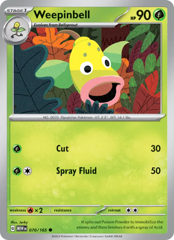 Weepinbell 151 070/165