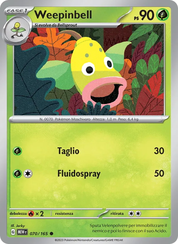 Weepinbell 151 070/165