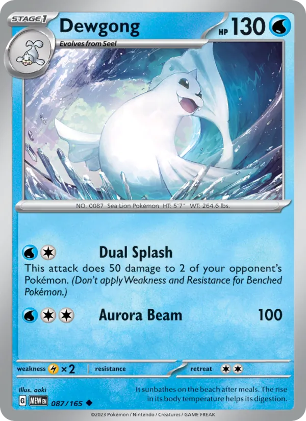 Dewgong 151 087/165
