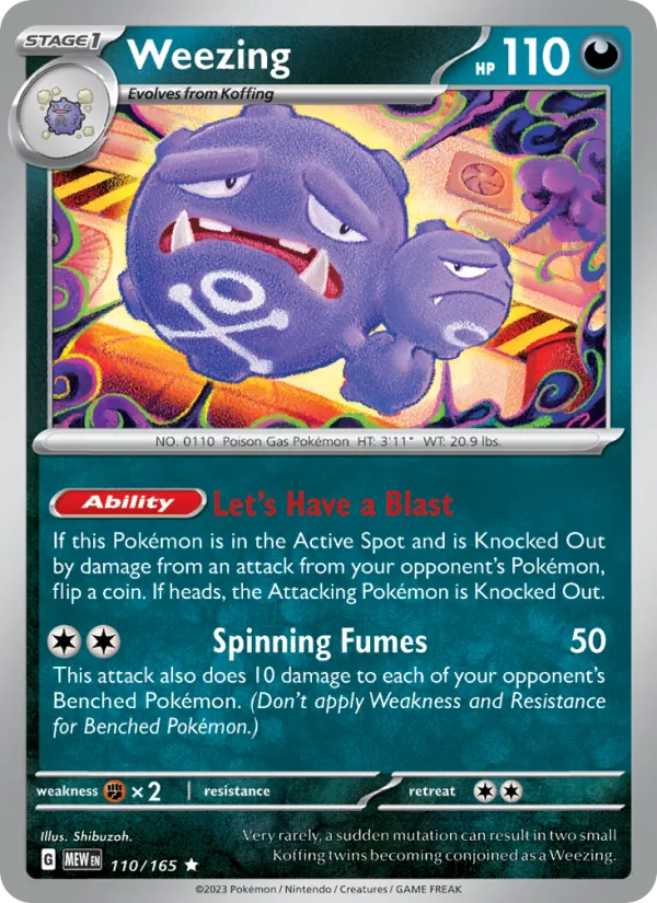 Weezing 151 110/165