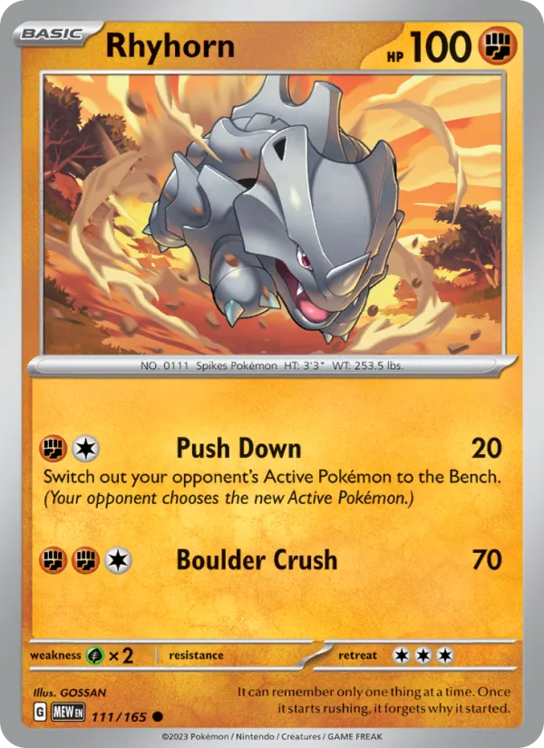Rhyhorn 151 111/165
