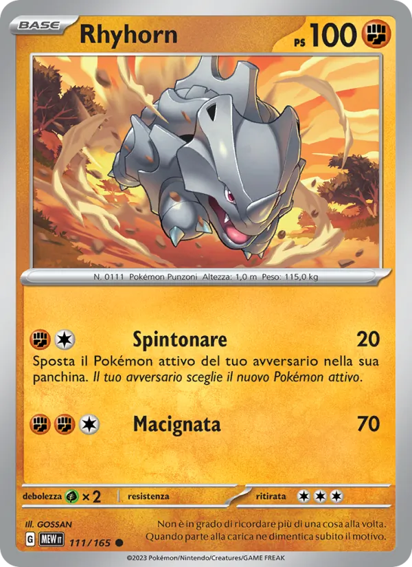 Rhyhorn 151 111/165