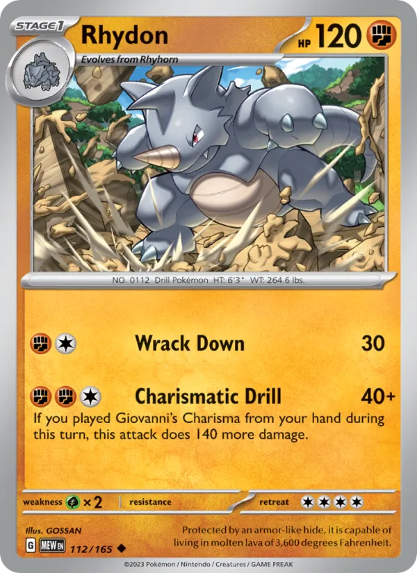 Rhydon 151 112/165