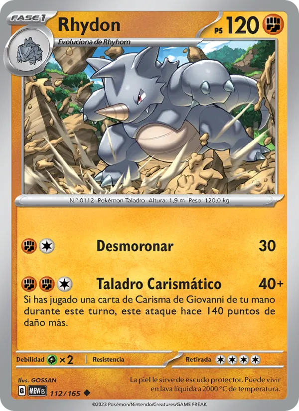 Rhydon 151 112/165